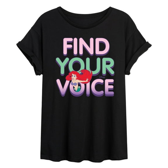 Disney The Little Mermaid - Find Your Voice - Women's Oversized T-Shirt