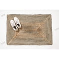 thumbnail image 3 of Hand Braided Rug Area Rug Natural Jute Grey Scalloped Rectangle Rug, 3 of 5
