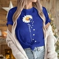 thumbnail image 4 of Vetsdori Womens Short Sleeve Shirts Valentine Summer Blouses Graphic Casual,Plus Size Pullover Trendy Tops for Junior Crew Neck, 4 of 7