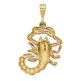 thumbnail image 4 of Auriga 14K Yellow Gold Scorpio Zodiac Charm Pendant for Women (L-33 mm,W-20 mm), 4 of 6