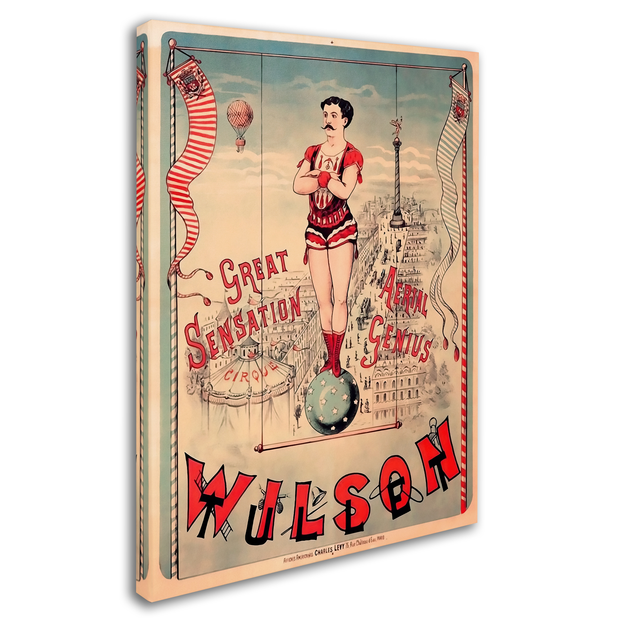 Trademark Fine Art 'Circus 1889' Canvas Art by Vintage Lavoie