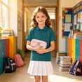 thumbnail image 2 of Kids School Uniform Polo Shirt Casual Summer Comfy Soft Pique Top for Boys Girls Back to School, 2 of 4