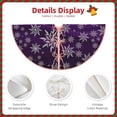 thumbnail image 3 of Sikiie Snowflake Gradient Purple Nativity Christmas Tree Skirt, Jesus Christian Winter Holiday Tree Mat Decoration(30-48IN)48", 3 of 6
