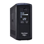 CyberPower CP1000AVRLCD Battery Backup UPS, 1000VA/600W, 120V, 8 Outlets, AVR, LCD Display, Black
