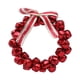 thumbnail image 4 of Guirnalda de campanas navideñas, adorno colgante de pared, corona artificial, decoración navideña Rojo, 4 of 9