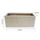 thumbnail image 2 of Jardinera Rectangular AGBOX Efecto Ladrillo Beige Resistente y Estilizada, 2 of 4
