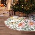 thumbnail image 6 of Daiia Autumn Garden Drawing Merry Christmas Tree Skirt , Xmas Large Lace-up Tree Skirt, Santa Snowflakes Rustic Home Decorations New Year Party Farmhouse Decor-36", 6 of 7