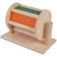 thumbnail image 1 of Wooden Textile Drum Toy Textile Drum Cognitive Toy Cartoon Textile Drum Model Kids Plaything, 1 of 8