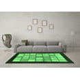 thumbnail image 3 of Ahgly Company Indoor Square Oriental Emerald Green Modern Area Rugs, 7' Square, 3 of 4