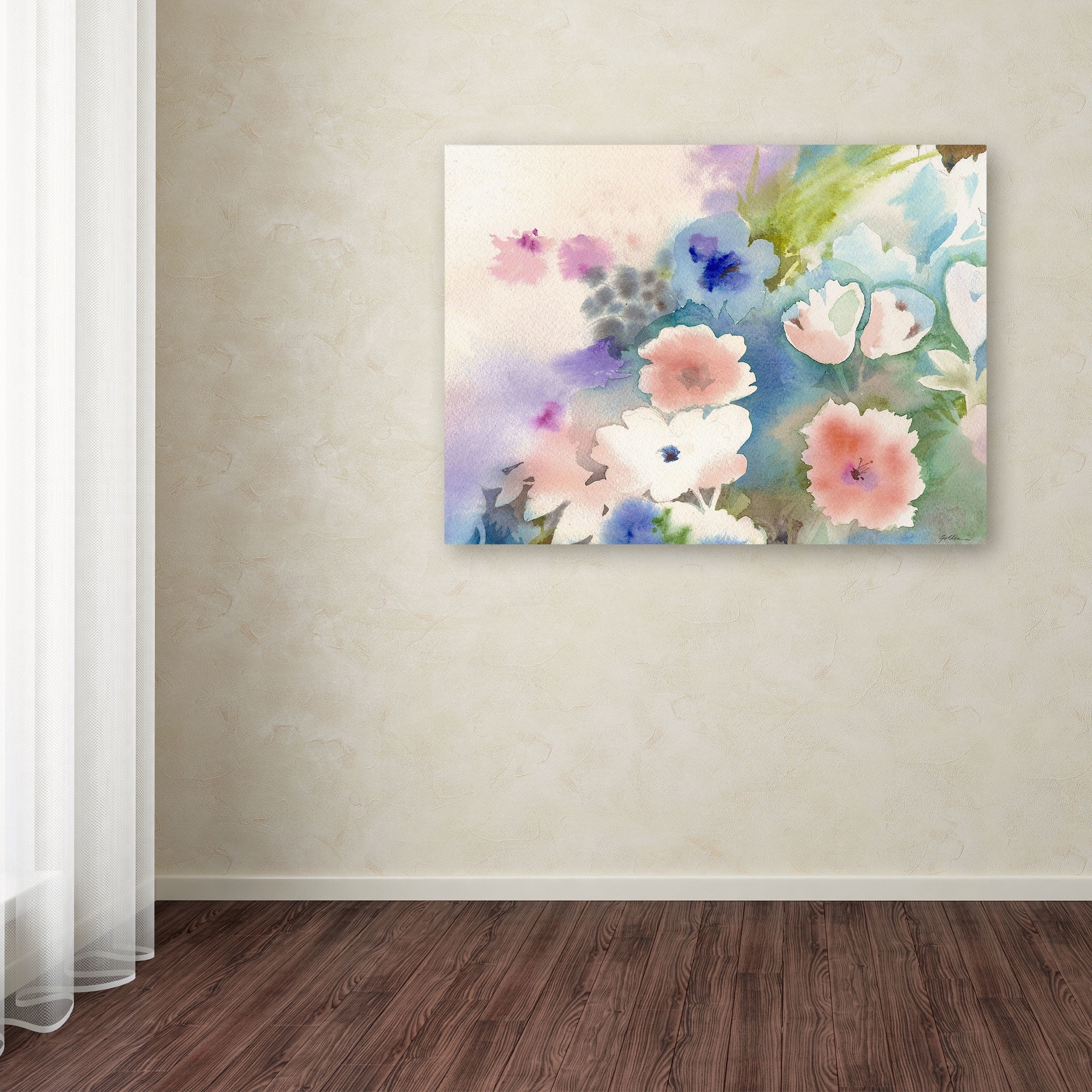 Trademark Fine Art "Mystic Garden" Canvas Art by Sheila Golden
