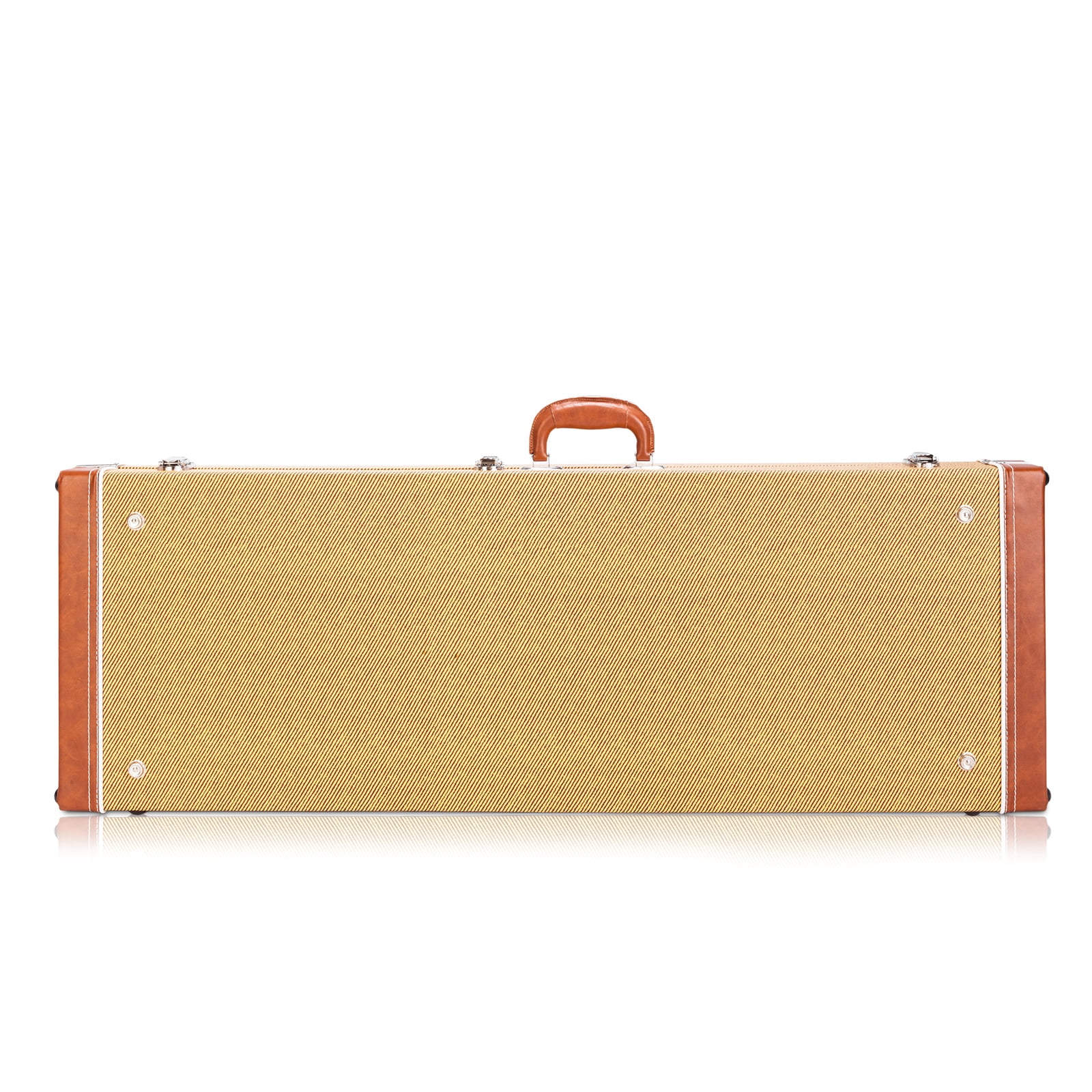 Electric Guitar Square Hard Case Flat, Yellow