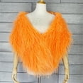 thumbnail image 4 of Tiqkatyck Shawl Wraps for Women Clearance Women's Faux Shawl Wedding Wrap and Shawl Bride Shawl Winter Shawl Bride and Bridesmaid Scarf for Women Shawls and Wraps Orange, 4 of 7