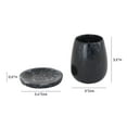 thumbnail image 4 of Rounded Black Swirl Resin Kiddush Cup, 4 of 4