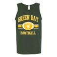 thumbnail image 2 of Wild Bobby, City of Green Bay GB, American Football, Mens Graphic Tank Top, Forest Green, 3XL, 2 of 3