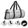 thumbnail image 3 of Balery white Moose winter tree Bolsa de Gimnasio para Mujeres y Hombres, Bolsa de Viaje Impermeable, Bolsa de Fin de Semana con Compartimento para Zapatos y Bolsillo Húmedo, 3 of 6