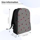 thumbnail image 4 of Balery Ladybugs on Black and White Striped Mochila - Mochila Estilosa y Duradera para Laptop de 15 Pulgadas con Tela Oxford Impermeable, 4 of 8