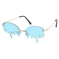thumbnail image 2 of 1PC Stylish Funny Sunglasses Creative Tears Style Sunglasses Stage Show Sun Glasses Party Supplies Sun Glasses Party Props Decor for Women (Green), 2 of 3