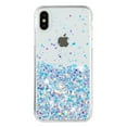 thumbnail image 2 of Designed for iPhone XS / iPhone X Bling Glitter Case Glow in The Dark Funny Shiny Sparkle Noctilucent Fluorescent for Women Girls Protective Case for iPhone XS / iPhone X, White, 2 of 6