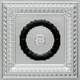 thumbnail image 2 of 210-Laurel Wreath 2 ft. x 2 ft. PVC Glue-up or Lay-in Ceiling Tile in Silver (100 Sq. ft / Pack) - 25 Pieces, 2 of 2