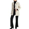 thumbnail image 2 of INSPIRE CHIC Women's Peter Pan Collar Coat Long Sleeve Double Breasted Classic Winter Outwear, 2 of 5