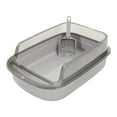 thumbnail image 1 of Open Litter U Shape Lowered Pet Supplies With Bedpan Toilet Easy Clean Kitty Litter Pan Semi Closed For Small And Large Cats, 1 of 4