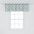 thumbnail image 2 of Ambesonne Nautical Valance Pack of 2, Fish and Jellyfish, 54"X18", Multicolor, 2 of 2