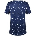 thumbnail image 2 of SSLR Womens T Shirts V Neck Criss Cross Floral Tee Short Sleeve T Shirt, 2 of 7