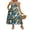 Hawaii Leaf, variant on Maxi Dresses for Women 2026 Spaghetti Strap Flowy Boho Long Sundress with Pockets Spring Summer Beach Vacation