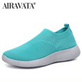 thumbnail image 1 of Zapatos de mujer, calcetín tejido, zapatillas de deporte, zapatos planos sin cordones para mujer, mocasines de talla grande para mujer, zapatos planos para caminar Krasovki Famela Tan Jianjun unisex, 1 of 2