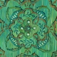 thumbnail image 2 of Zarris, Chariklia 20x20 Black Ornate Wood Framed with Double Matting Museum Art Print Titled - Aquarian Rosette II, 2 of 4