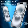 thumbnail image 7 of JETech Full Coverage Screen Protector for iPhone 16 6.1-Inch, Black Edge Tempered Glass Film with Easy Installation Tool, Case-Friendly, HD Clear, 3-Pack, 7 of 7