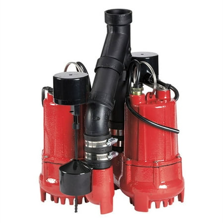 Red Lion RL-SC33DUP RL-SC33DUP 1/3 HP Dual Automatic Cast Iron Sump Pump System with 10-Foot Power Cord, , (B00KOJ877K)