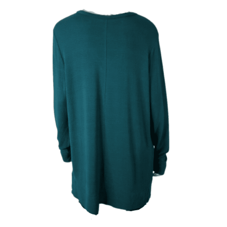 Adrianna Papell Women s Long Sleeve V Neck Tunic Shirt Evergreen M