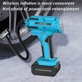 thumbnail image 3 of Cordless Air Compressor Portable Tire Inflation Pump Tyre Inflator Quick Inflation/Automatic Charging and Stopping Preset Tire Pressure 21V 7500mah Battery for Car Motorcycle Bicycle Tires Ball, 3 of 9