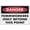 Warning Sign 5, variant on Danger No Pedestrian Traffic Sign 8"x12" - Aluminum Tin Warning for Home Outdoor Garden, Weatherproof Traffic Decor for Construction