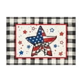 thumbnail image 2 of OAVQHLG3B American Flag Stars Eucalyptus 4th of July Placemats, 12x18 Inch Seasonal Patriotic Memorial Day Table Mats for Party Kitchen Dining Decoration, 2 of 6