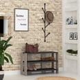 thumbnail image 2 of Ada Home Decor Furniture 2 Tier 8 Pair Anthracite Light Mocha Rymill Modern Shoe Rack, 2 of 3