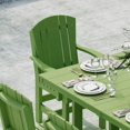 thumbnail image 4 of Wildridge Heritage 7-Piece 44"X72" Dining Set, Lime Green - Outdoor Weather Resistant Recycled Plastic Furniture for Patio, 4 of 8
