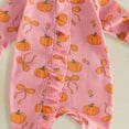 thumbnail image 4 of Preemie Newborn Halloween Romper Pumpkin Long Sleeves Footed Pajamas Sleep & Play, 4 of 4