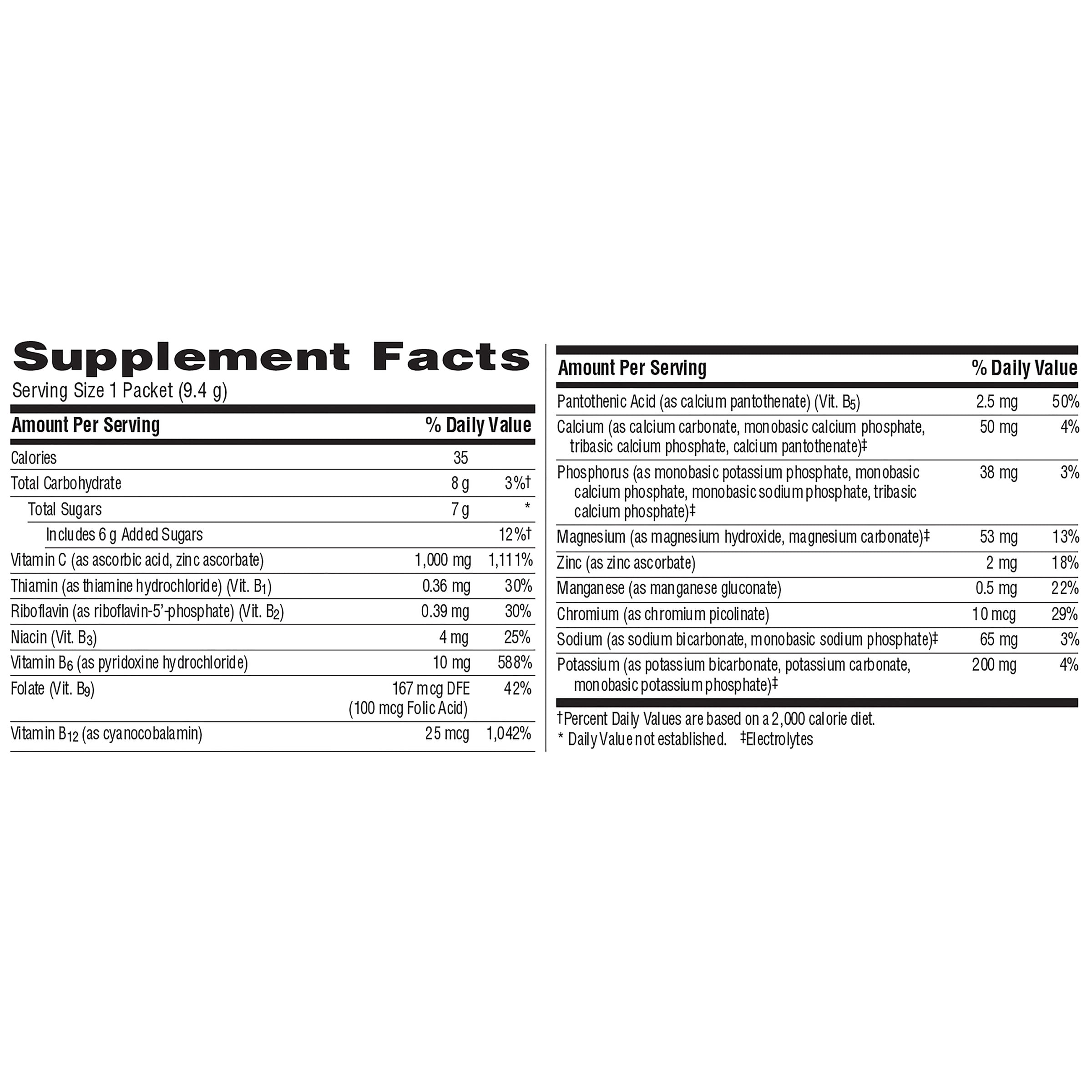Emergen-C (30 Count, Tangerine Flavor) Dietary Supplement Fizzy Drink Mix with 1000 mg Vitamin C, 0.33 Ounce Packets, Caffeine Free