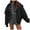 Black, variant on Jacket for Women Trendy Red Faux Leather Bomber Zip Up Biker Motorcycle Windproof Waterproof Trendy Clothes