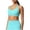 Mint Green, variant on FAHXNVB Women Halter Sports Bras Workout Impact Padded Basic Bra Seamless Backless Gym Yoga Crop Tank Top,S,Yellow