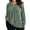 Green, variant on LANREMON Womens Plus Size Tops Long Sleeve Shirts V Neck Textured Keyhole Gathered Knit Tunic Loose Fall Blouses