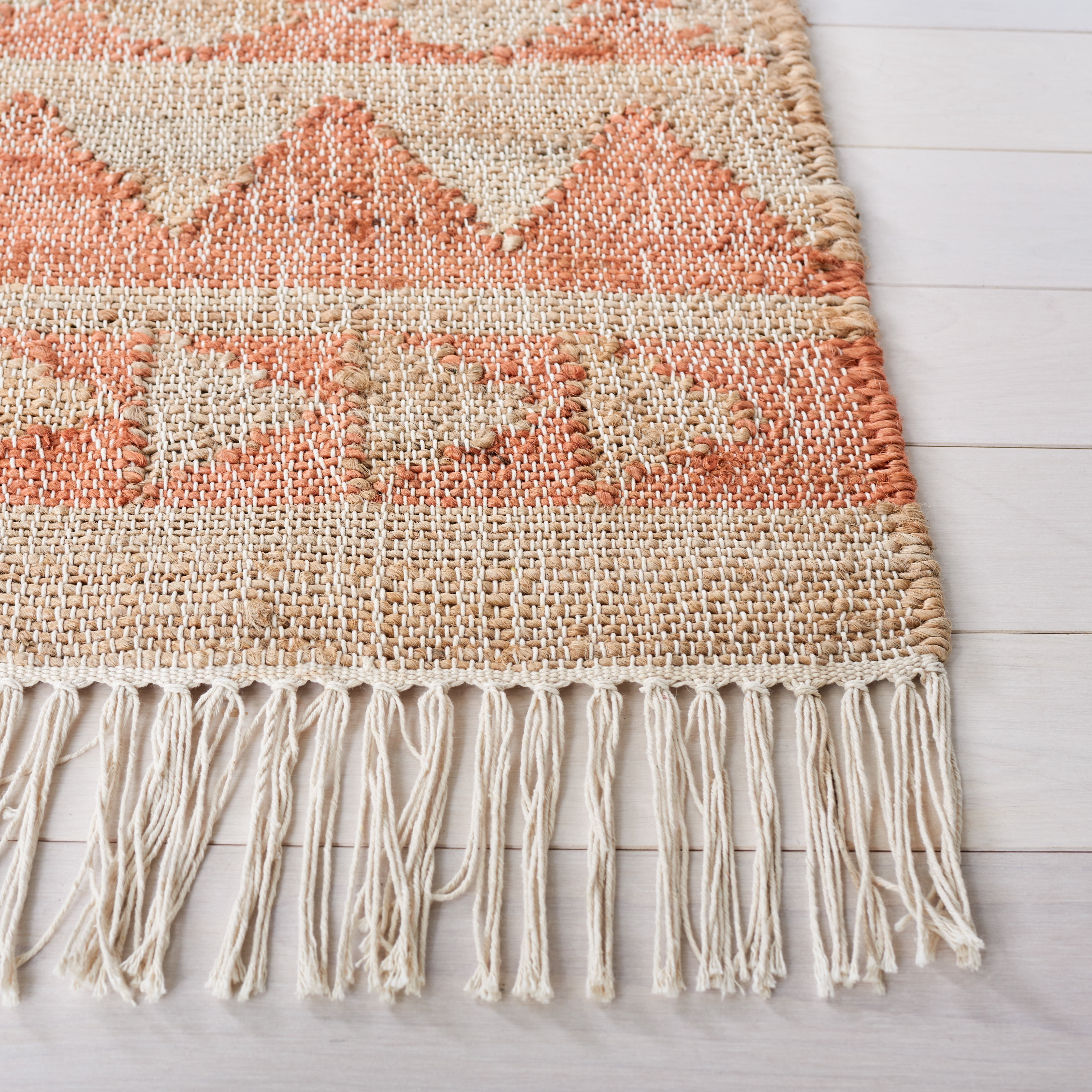 Safavieh Kilim Ian Tribal Area Rug, Natural/Rust, 9' x 12'