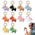 thumbnail image 2 of Handmade Leather Horse-Shaped Bag Charm, Pony Keychain, Suitable for Handbags, Wallets, Keychains, Etc., And Can Also Be Given as A Gift., 2 of 4