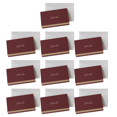 thumbnail image 1 of 10 Pack Wedding Greeting Cards with Envelopes, Gold Foil Design Best Wishes Notes Red, 1 of 7