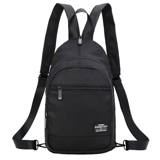 Mini mochila informal para hombre, bolso de pecho ligero multifunción, Mochila pequeña de viaje para exteriores, bolso de hombro para el pecho Fivean unisex