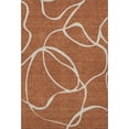 thumbnail image 4 of HomeRoots 678668 8 x 10 ft. Rust & Beige Abstract Transitional Washable Machine Made Rectangle Area Rug with UV Protection, 4 of 9
