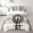 thumbnail image 2 of YST Twin 7Pcs Farmhouse Windmill Comforter Set with Sheets, Rustic Decor, Bed in a Bag, 2 of 5