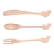 thumbnail image 2 of Juego de vajilla de madera de 3 uds, cuchara, tenedor, utensilios reutilizables hechos a mano, cuchara de sopa portátil para cocina, Picnic, Hotel, 2 of 8